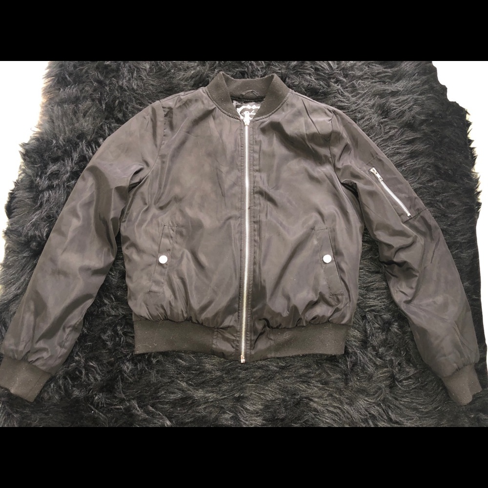Black Bomber Jacket